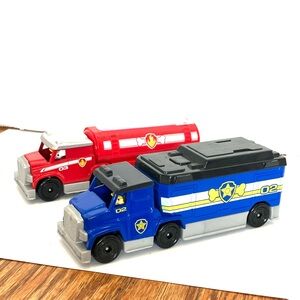 Paw Patrol True Metal Marshall & Chase Die Cast Trucks Lot(2) Spin Master